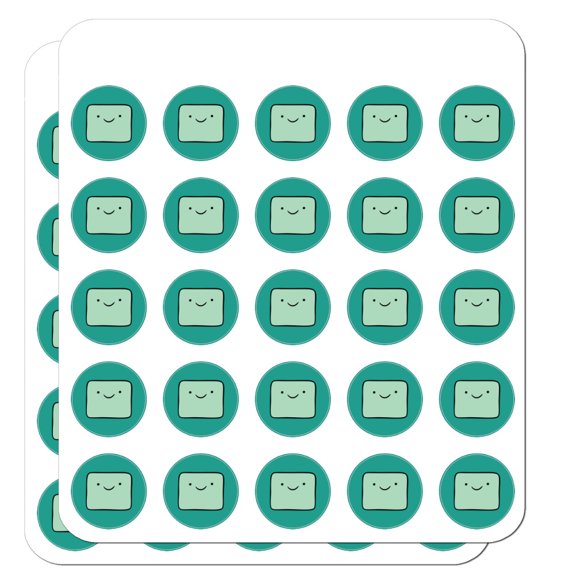 Adventure Time BMO Head Planner Calendar Scrapbooking Crafting Stickers
