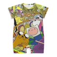 thumbnail image 1 of Adventure Time Baby Romper Short Sleeve Bodysuits Soft Rompers Summer Clothes One-Piece Jumpsuits Outfits 6-9M, 1 of 8
