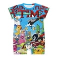 thumbnail image 1 of Adventure Time Baby Romper Short Sleeve Bodysuits Soft Rompers Summer Clothes One-Piece Jumpsuits Outfits 9-12M, 1 of 8