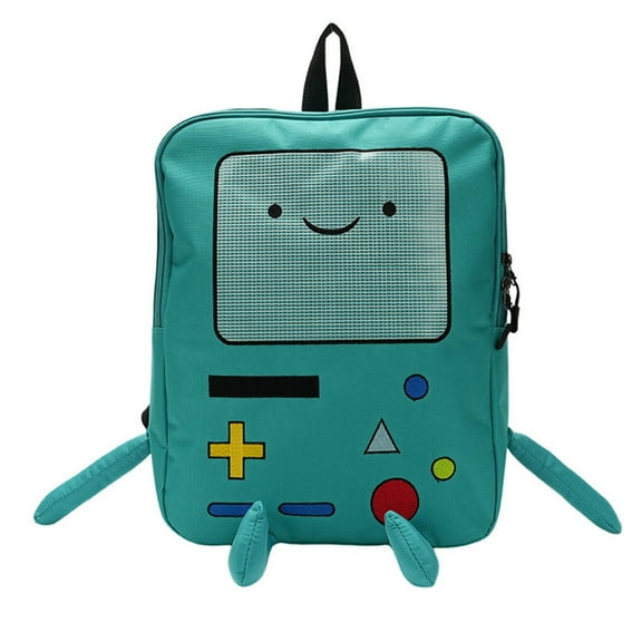 Adventure Time Backpack - 15.3 Inches BeeMore Cartoon Robot Travel Laptop Cute Backpack Adventure Trip Backpack Water Resistant College Computer Bag Gift for Men & Women (Blue)