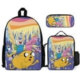 thumbnail image 1 of Adventure Time Backpack 3 Pieces Set With Lunch Bag And Pencil Case, 1 of 6