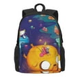 thumbnail image 1 of Adventure Time Backpack, Large Capacity Book Bag For College Work, Durable Laptop Backpack, 16.5x12.6x5.5 Inch, 1 of 9