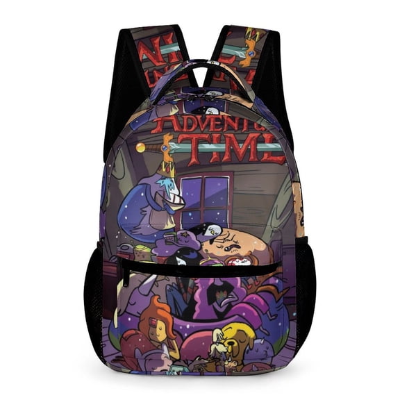 Adventure Time Backpack Rucksack Lightweight Prints Daypack Shoulder Bag for Outdoor Travel