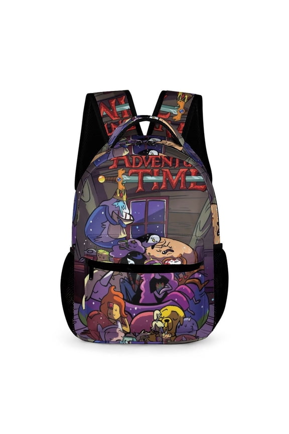 Adventure Time Backpack Rucksack Lightweight Prints Daypack Shoulder Bag for Outdoor Travel