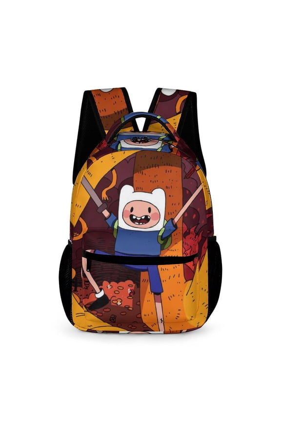 Adventure Time Backpack Rucksack Lightweight Prints Daypack Shoulder Bag for Outdoor Travel
