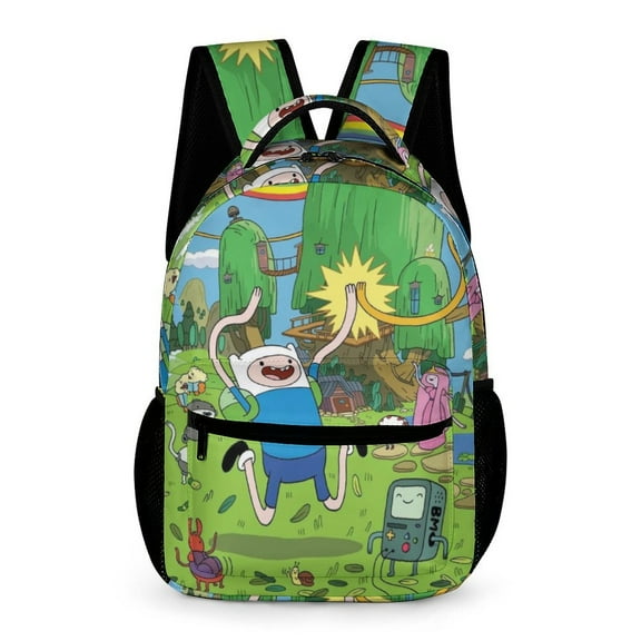 Adventure Time Backpack Rucksack Lightweight Prints Daypack Shoulder Bag for Outdoor Travel