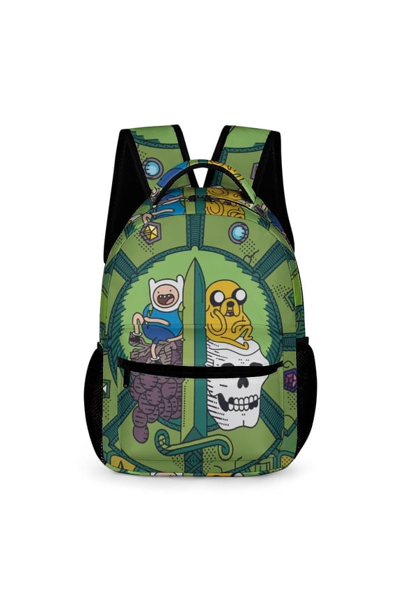 Adventure Time Backpack Rucksack Lightweight Prints Daypack Shoulder Bag for Outdoor Travel