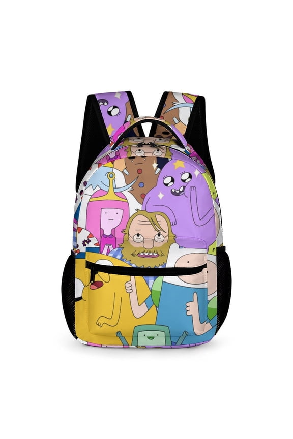 Adventure Time Backpack Rucksack Lightweight Prints Daypack Shoulder Bag for Outdoor Travel