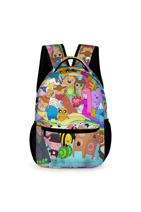 Adventure Time Backpack Rucksack Lightweight Prints Daypack Shoulder Bag for Outdoor Travel