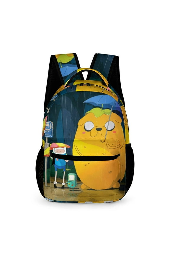 Adventure Time Backpack Rucksack Lightweight Prints Daypack Shoulder Bag for Outdoor Travel