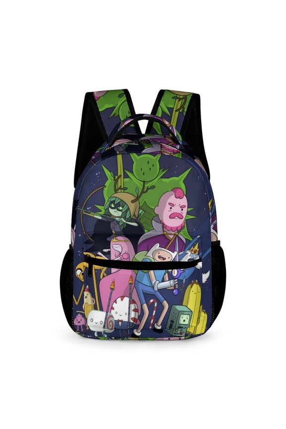 Adventure Time Backpack Rucksack Lightweight Prints Daypack Shoulder Bag for Outdoor Travel