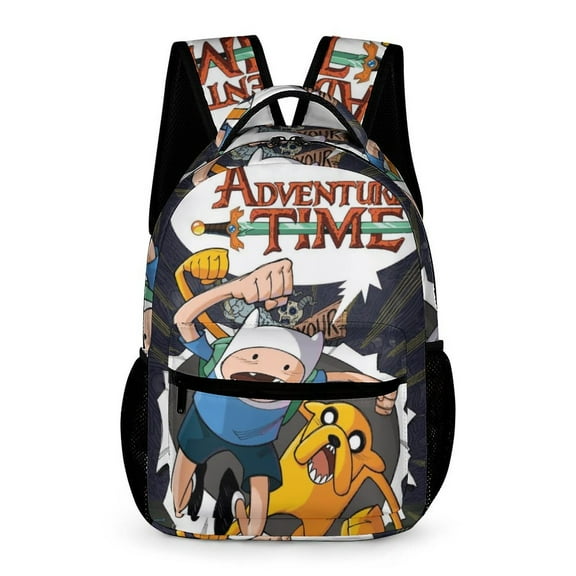 Adventure Time Backpack Rucksack Lightweight Prints Daypack Shoulder Bag for Outdoor Travel