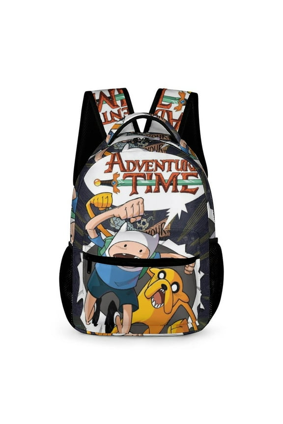 Adventure Time Backpack Rucksack Lightweight Prints Daypack Shoulder Bag for Outdoor Travel