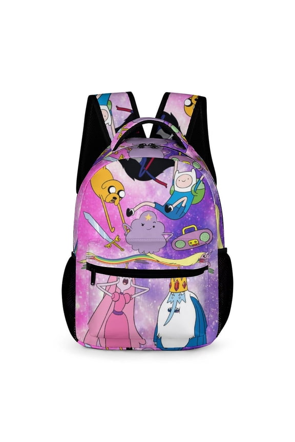 Adventure Time Backpack Rucksack Lightweight Prints Daypack Shoulder Bag for Outdoor Travel