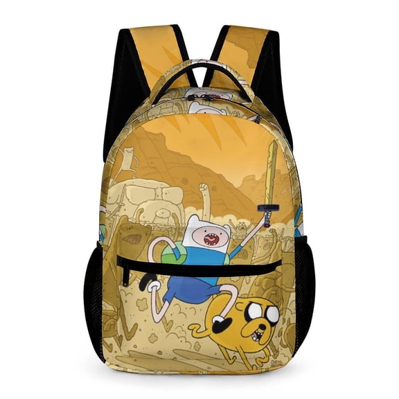 Adventure Time Backpack Rucksack Lightweight Prints Daypack Shoulder Bag for Outdoor Travel