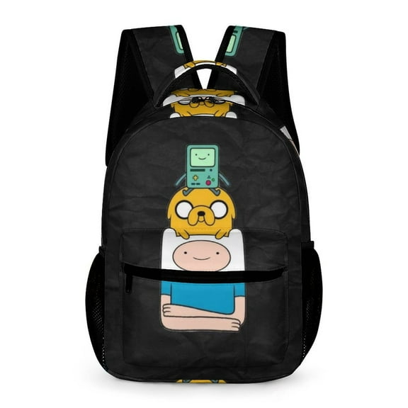 Adventure Time Backpack Rucksack Lightweight Prints Daypack Shoulder Bag for Outdoor Travel