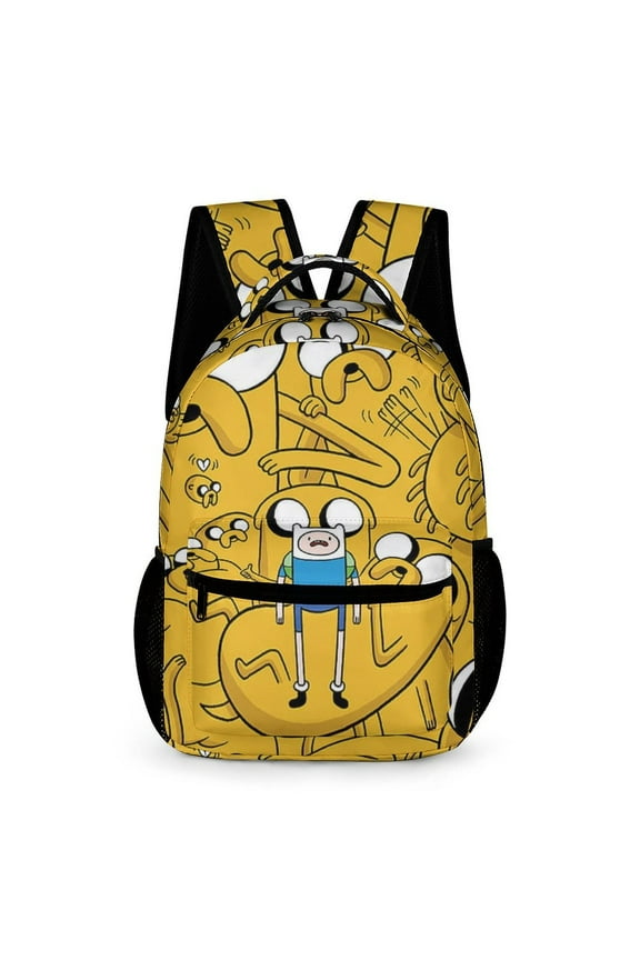 Adventure Time Backpack Rucksack Lightweight Prints Daypack Shoulder Bag for Outdoor Travel