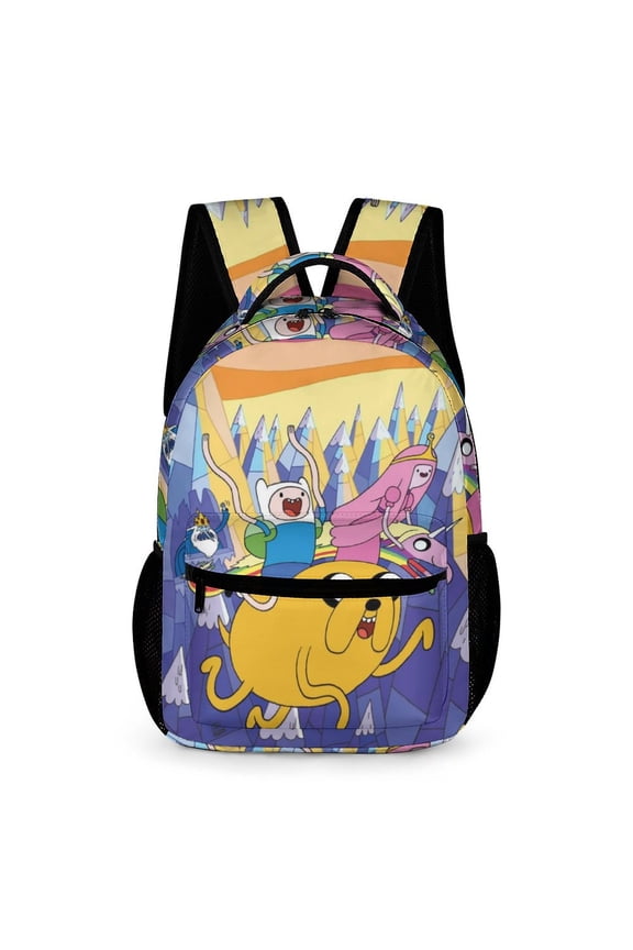 Adventure Time Backpack Rucksack Lightweight Prints Daypack Shoulder Bag for Outdoor Travel