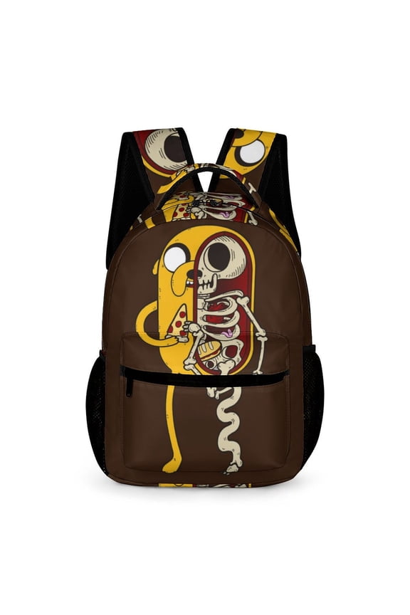 Adventure Time Backpack Rucksack Lightweight Prints Daypack Shoulder Bag for Outdoor Travel