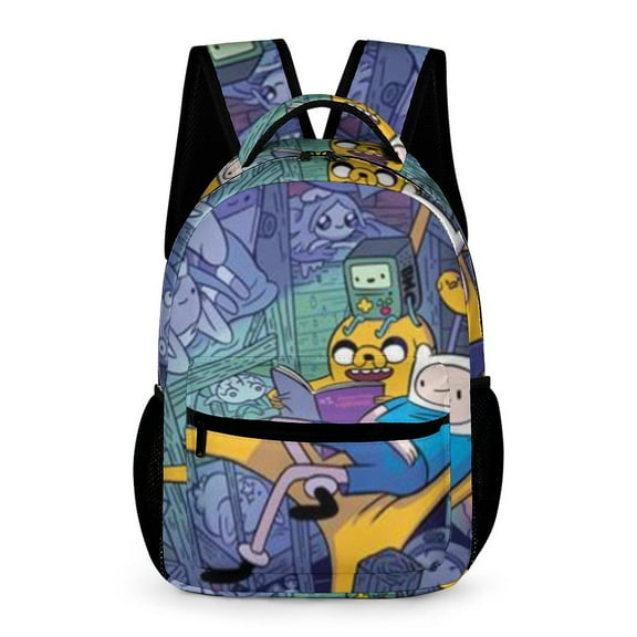 Adventure Time Backpack Rucksack Lightweight Prints Daypack Shoulder Bag for Outdoor Travel