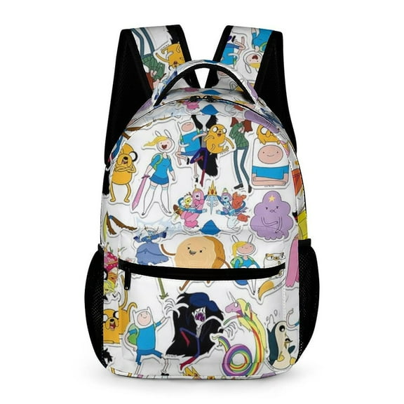 Adventure Time Backpack Rucksack Lightweight Prints Daypack Shoulder Bag for Outdoor Travel