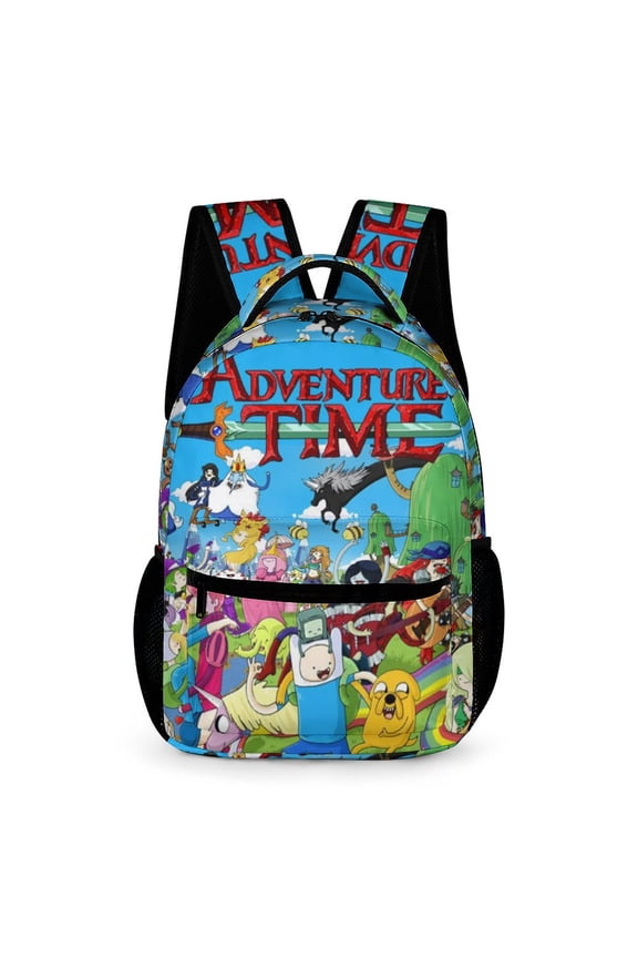 Adventure Time Backpack Rucksack Lightweight Prints Daypack Shoulder Bag for Outdoor Travel