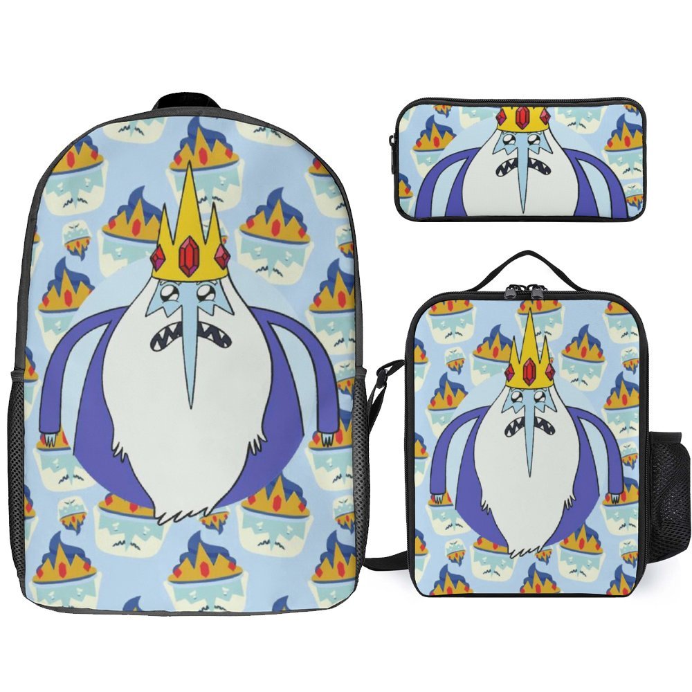 Adventure Time Backpack Set 3-in-1, Backpack with Lunch Bag and Pencil ...