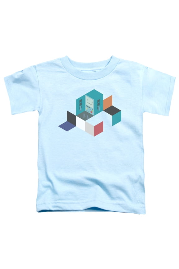 Little Boys' Adventure Time Bmo Blocks Childrens T-shirt 3T Light Blue