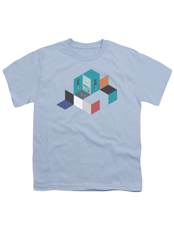 Adventure Time - Bmo Blocks - Youth Short Sleeve Shirt - Small