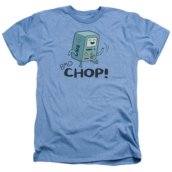 Adventure Time - Bmo Chop - Heather Short Sleeve Shirt - Large