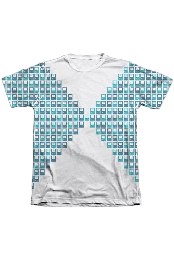 Adventure Time Men's Bmo Ethnic Squares Sublimation T-shirt White
