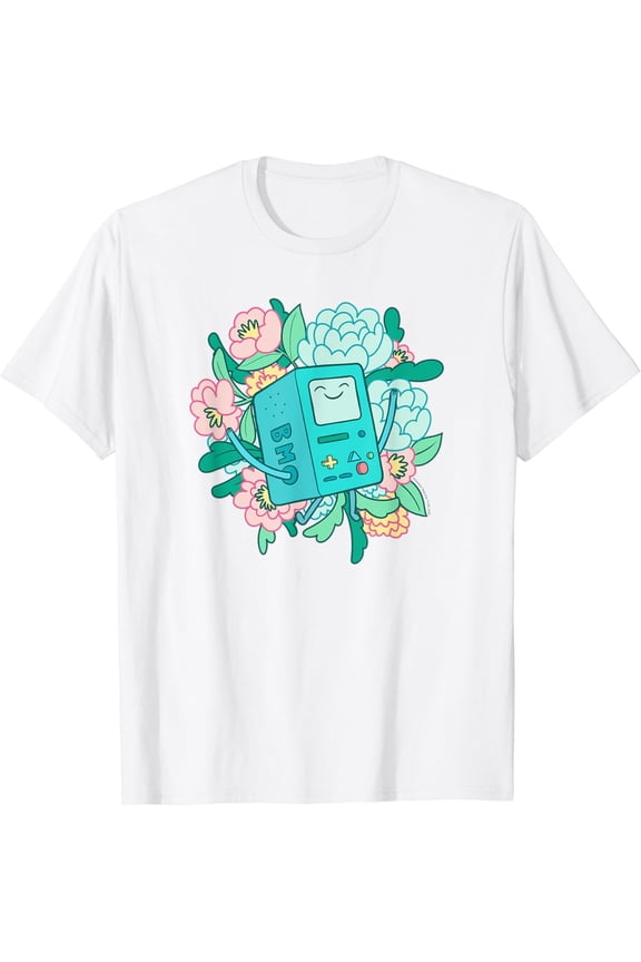 Adventure Time Bmo Floral Smile T-Shirt