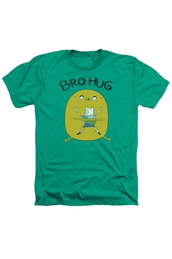Adventure Time - Bro Hug - Heather Short Sleeve Shirt - X-Large