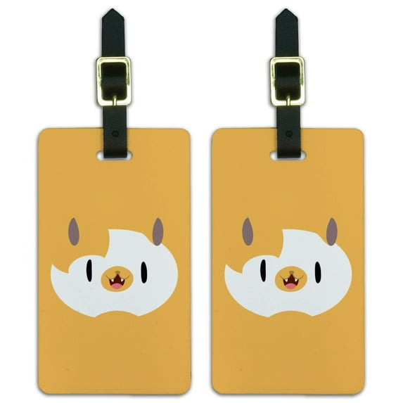 Adventure Time Cake Head Luggage ID Tags Suitcase Carry-On Cards - Set of 2
