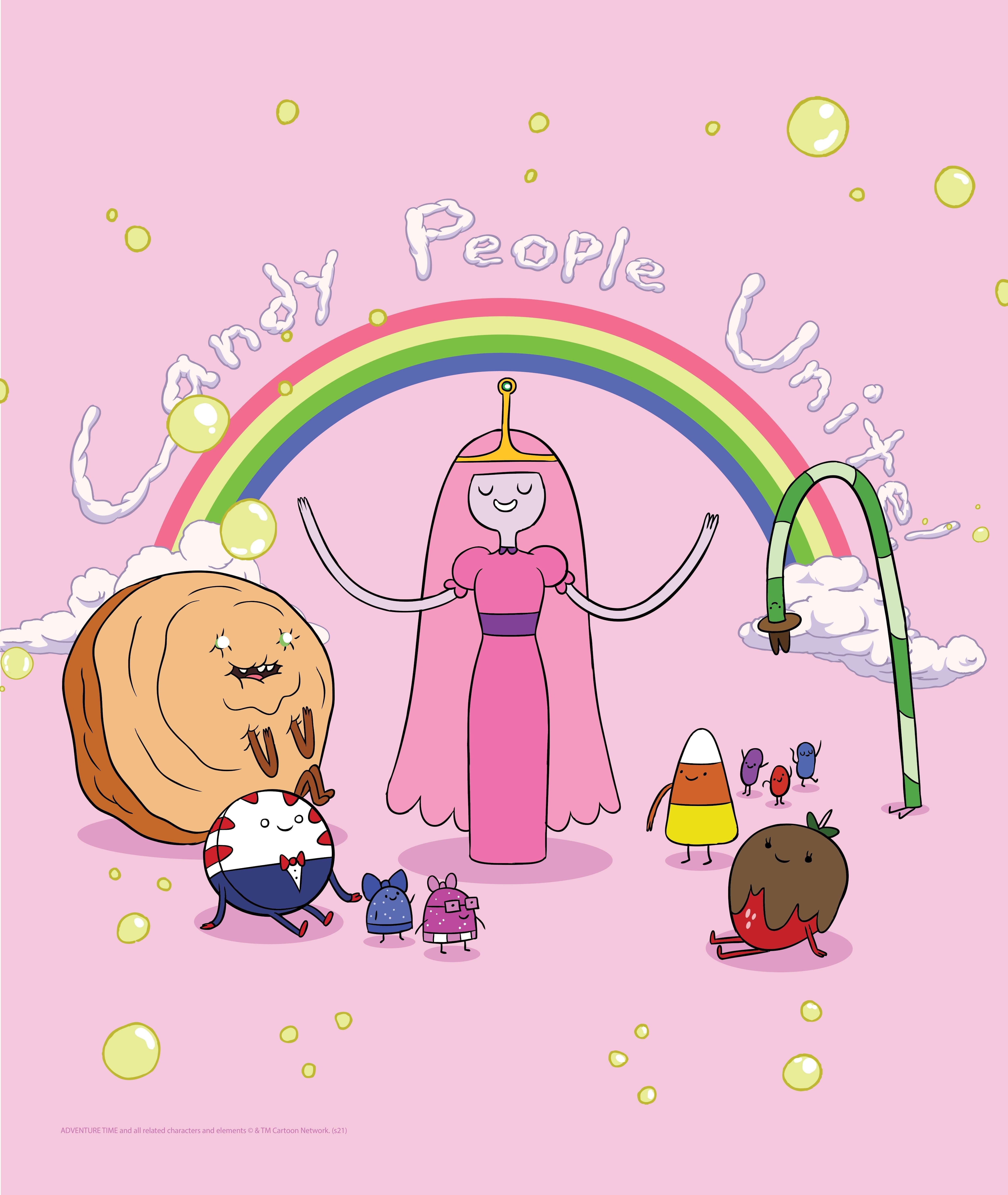 Adventure Time Candy People Unite Kids Silk Touch Throw Blanket