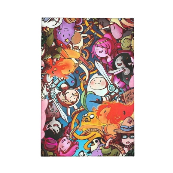 Adventure Time Canvas Decorative Painting Wall Art Living Room Posters Bedroom Home Decorations 12"X18"