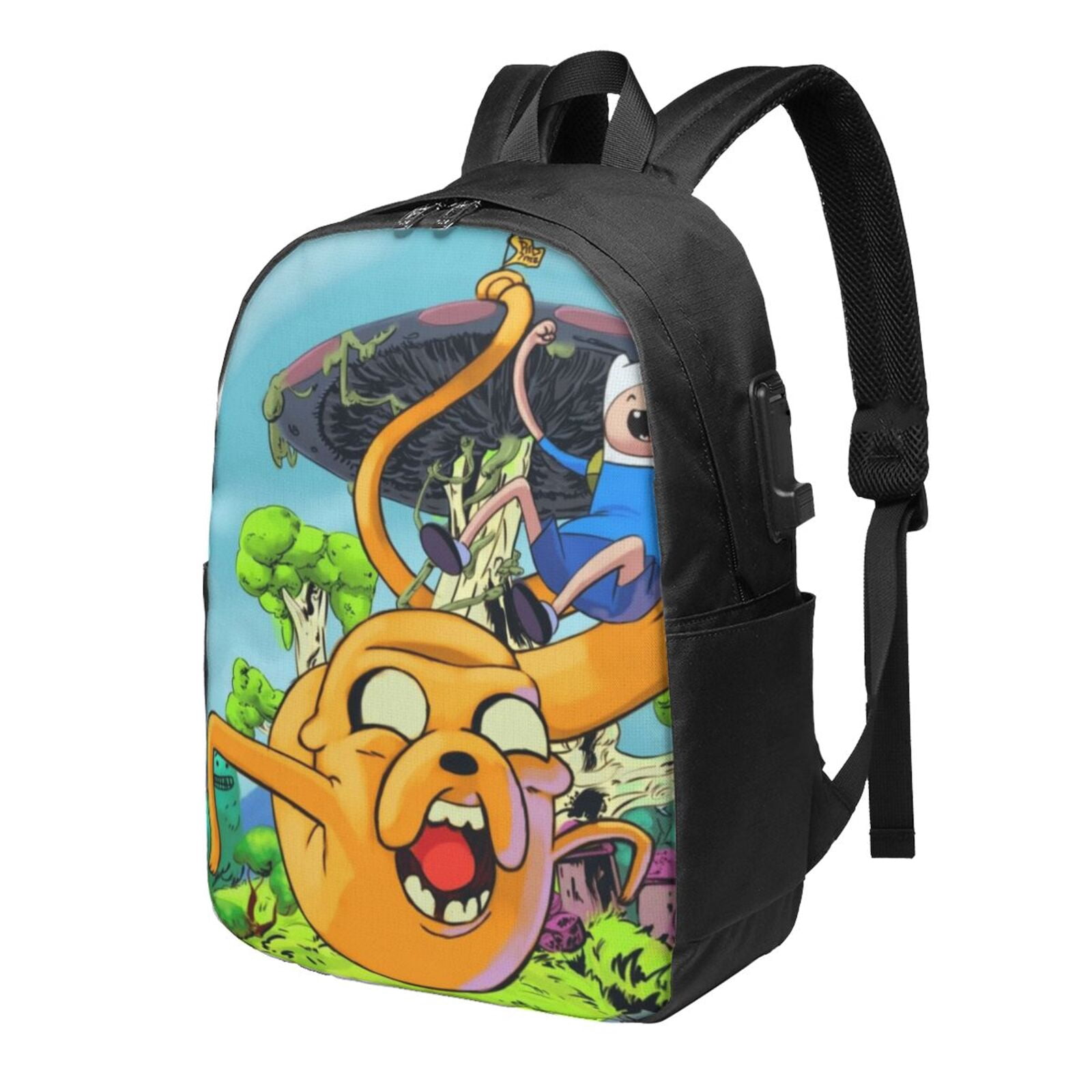 Adventure Time Cartoon Backpack School Bag Bookbag Satchel Laptop ...