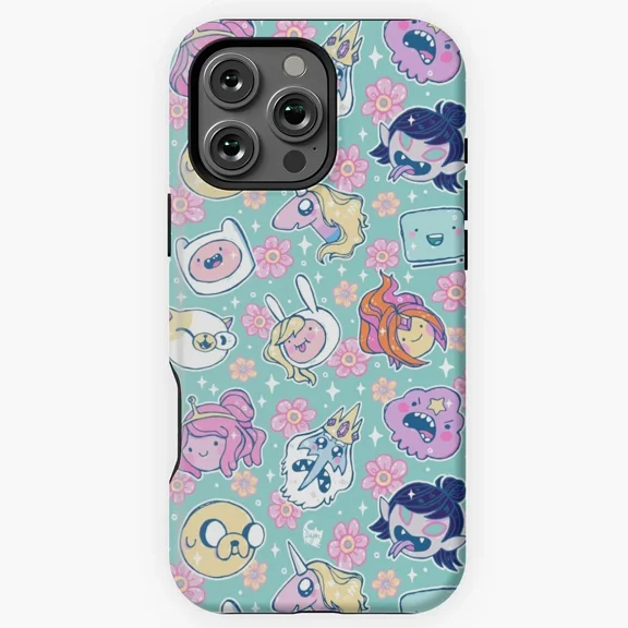 Adventure Time Cartoon Friends Remaster Protective Case for iPhone 11 12 13 14 15 16 17 Pro Max