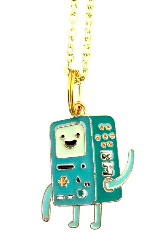 Adventure Time Cartoon Necklace Beemo BMO Charm Pendant