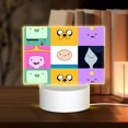thumbnail image 1 of Adventure Time Characters Rectangular Acrylic Night Light Adjustable 3 Light Modes USB Cable Lamp Light Display Base LED Light For Bookshelves Desk Bedside Tables Child Room Bedroom, 1 of 9