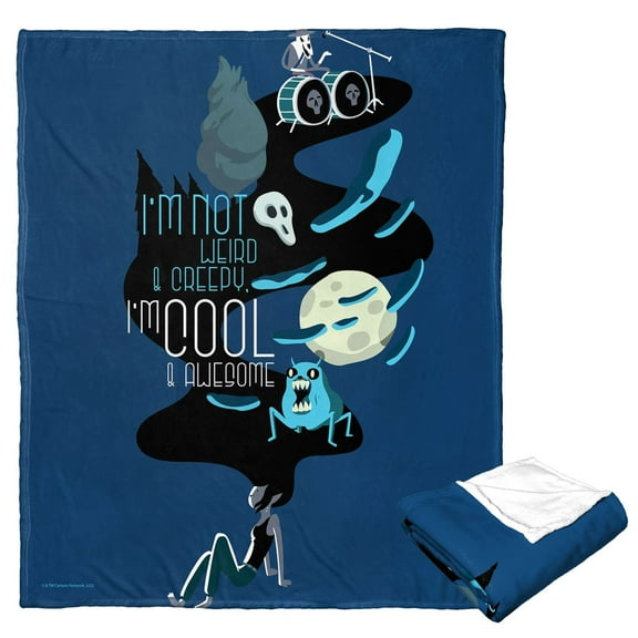 Adventure Time Cool and Awesome Warner Bros Silk Touch Throw Blanket, 50 x 60 inches