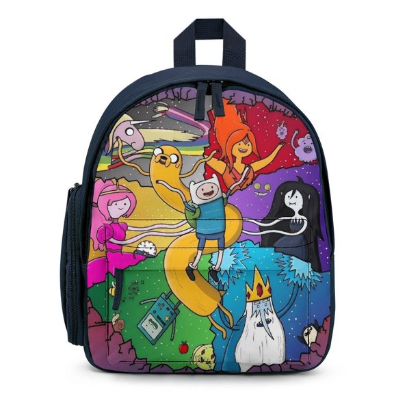 Adventure Time Cute Cartoon backpack travel bag adjustable shoulder straps One size