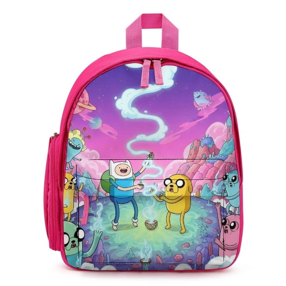 Adventure Time Cute Cartoon backpack travel bag adjustable shoulder straps One size