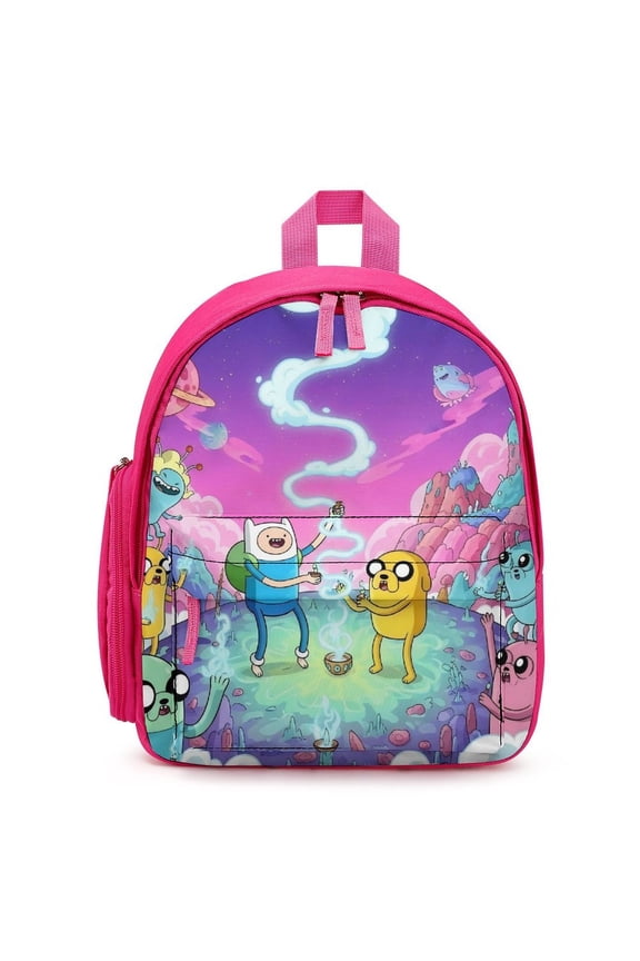 Adventure Time Cute Cartoon backpack travel bag adjustable shoulder straps One size
