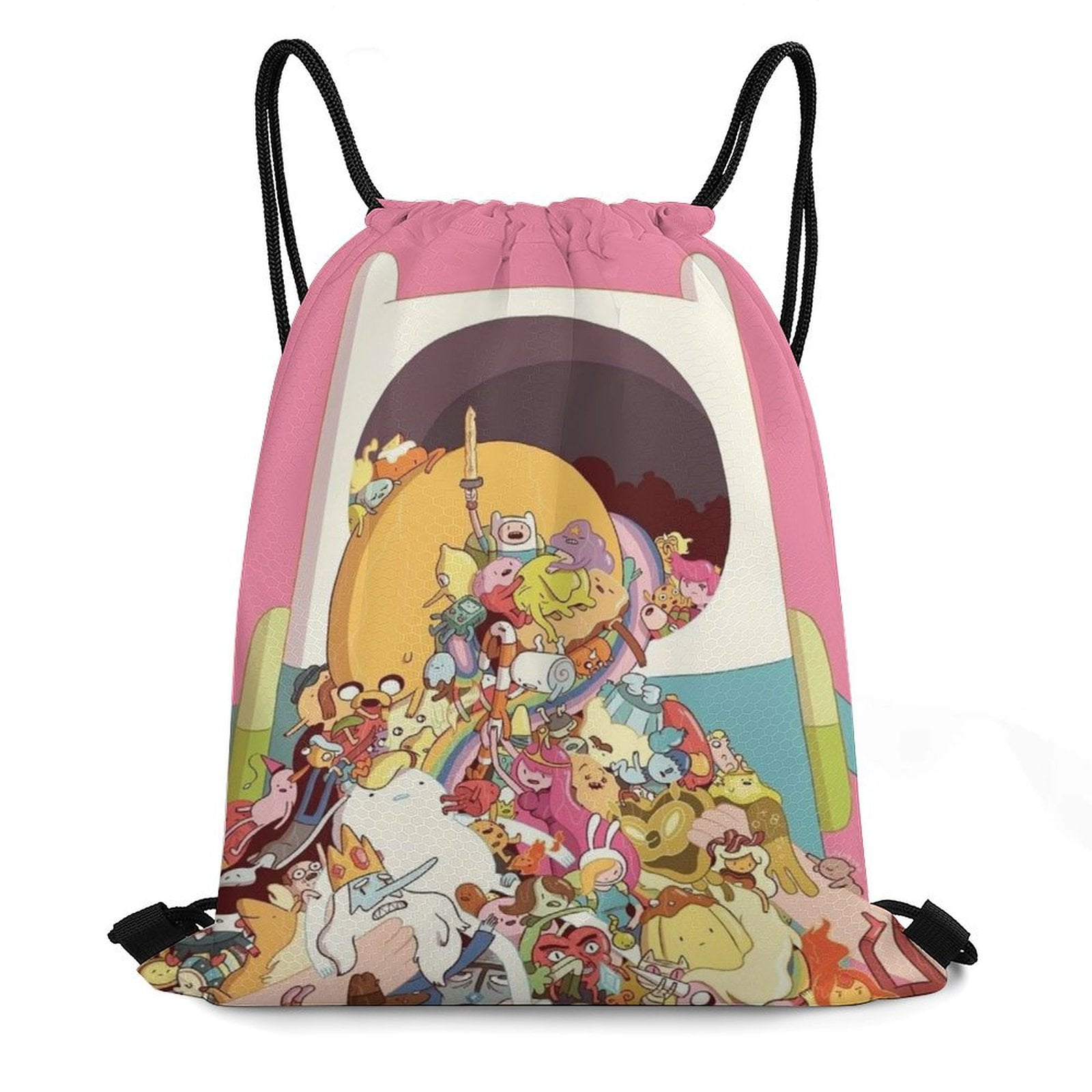 Adventure Time Drawstring Backpacks Gym Athlete Bag Draw String Bags ...