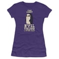 thumbnail image 1 of Adventure Time Evil Thing S/S Junior Women's T-Shirt Sheer Purple, 1 of 2