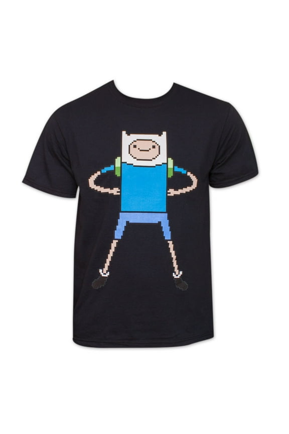Finn 8-Bit Tee Shirt - Black