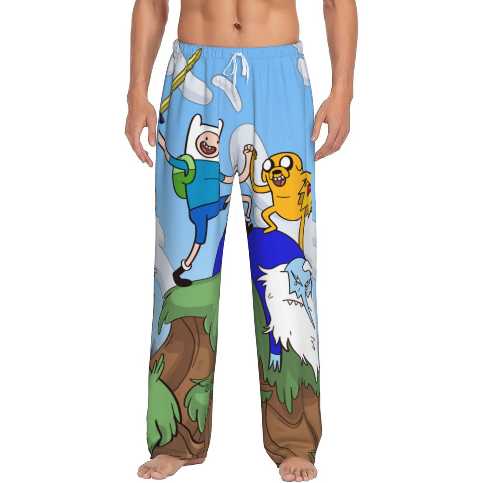Adventure Time Finn Dog Men's Pajama Pants With Pockets Fashion Cozy ...