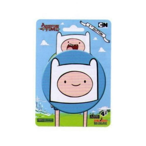 Adventure Time Finn Face 3 Inch Button