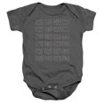 thumbnail image 1 of Adventure Time Finn Faces Infant Snapsuit Charcoal, 1 of 2